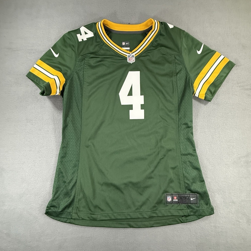 Brett Favre Jersey Green Bay Packers Nike On Field #4 Football Women's Large